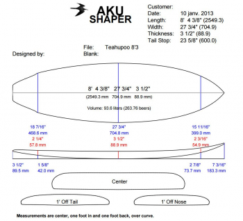 BlackWings 8'4 pro wave TEAHUPOO