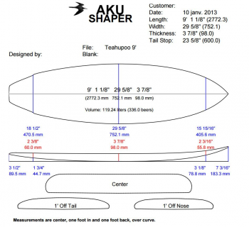 BlackWings 9'1 pro wave TEAHUPOO