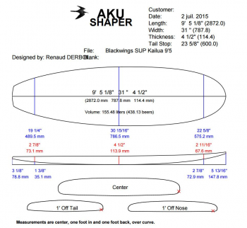 BlackWings 9’5 SUP KAILUA