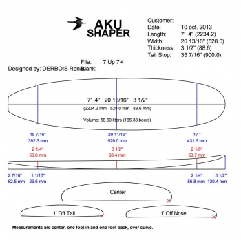 BlackWings 7'4 fish 7UP cristal clear