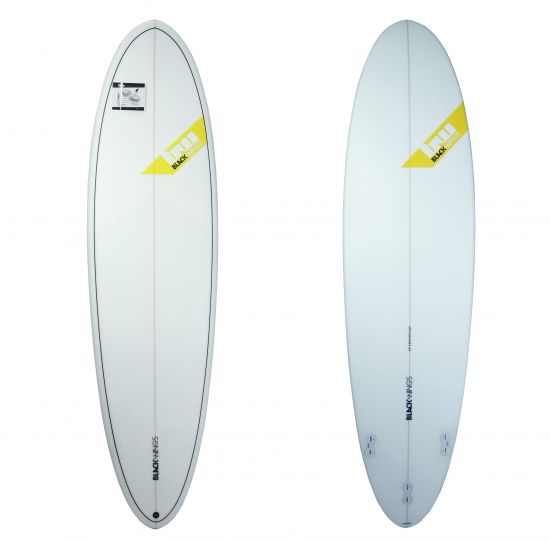 Black Wings 6'8 egg WAVE ROCKET cristal clear