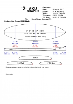 5'9 Shortboard GROMMET