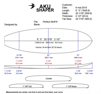 Perfect Stuff 6'0 FISH BAMBOU 