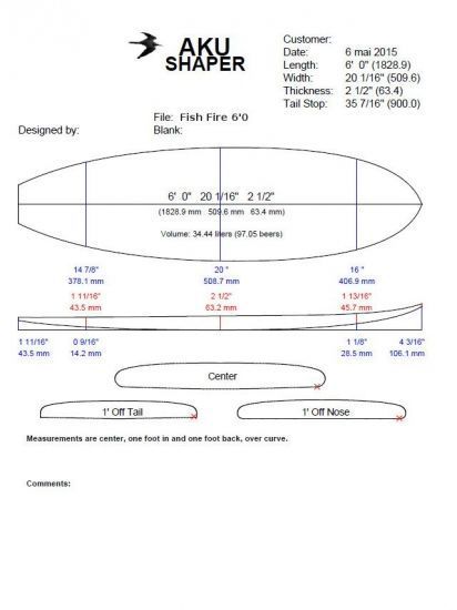 BlackWings 6'0 FISH epoxy/carbon 