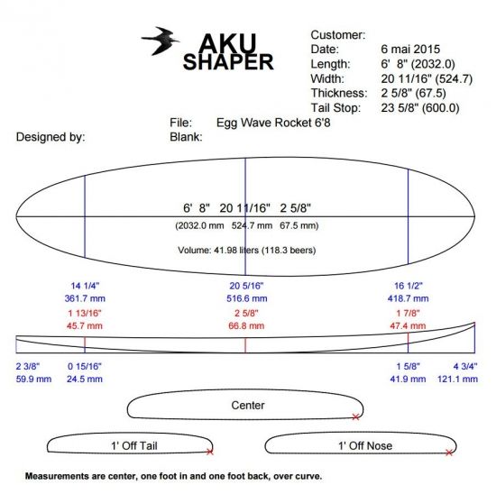 Blackwings 6'8 EGG epoxy/carbon