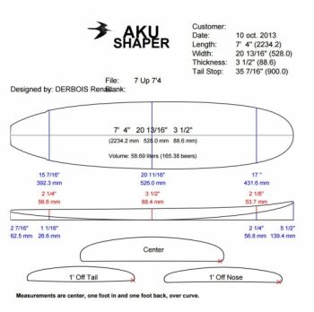 Perfect Stuff 7'4 FISH BAMBOU